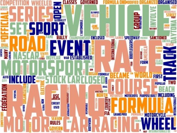 Motor Racing Wordart Tie Dye: A Dynamic Tool for Creative Expression
