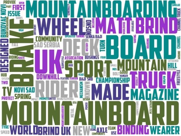 Mountainboarding Wordart Sticker: A Creative Tool for Modern Designers