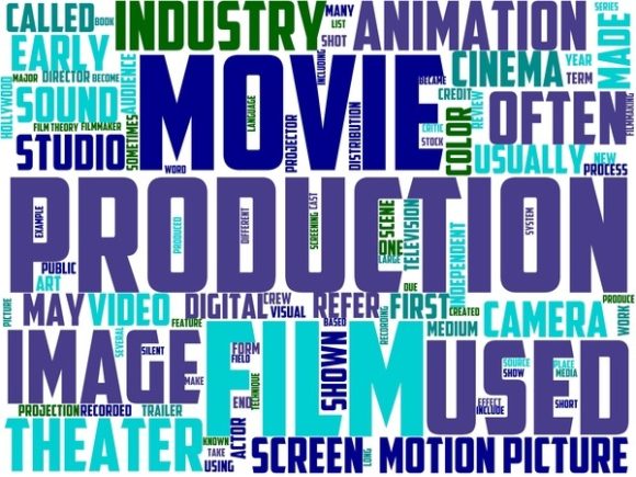 Movies Wordart Print: Creative Expression